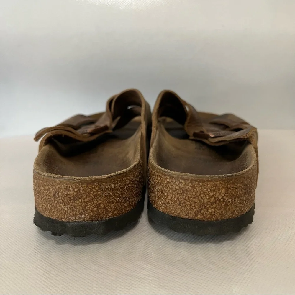Birkenstock Lugano Brown Leather Sandals